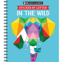 Brain Games - Sticker by Letter: In the Wild (Sticker Puzzles - Kids Activity Book) - Spiral