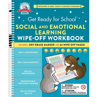 Get Ready for School: Social and Emotional Learning Wipe-Off Workbook - Spiral