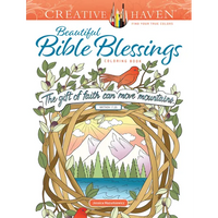 Creative Haven Beautiful Bible Blessings Coloring Book - Paperback