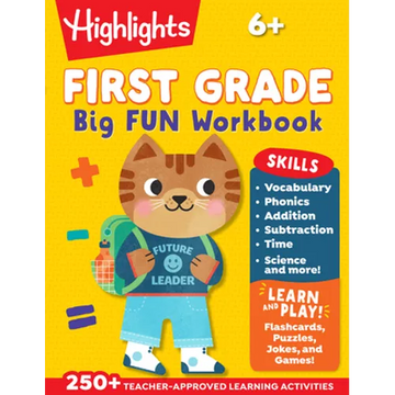 First Grade Big Fun Workbook: First Grade Workbook with 256 Pages of Activities for Reading Comprehension, Math, Science and More to Build Essential S - Paperback