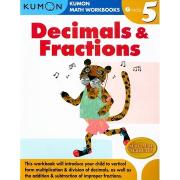 Kumon Grade 5 Decimals & Fractions - Paperback