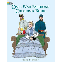Civil War Fashions Coloring Book - Paperback