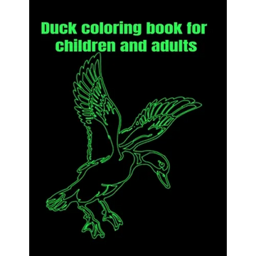 Duck coloring book for children and adults - Paperback