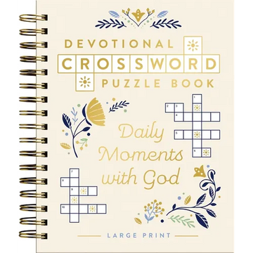 Daily Moments with God: Devotional Crossword Puzzle Book (36 Daily Devotions with Inspiring Activities to Enjoy God's Presence) - The Perfect Gift for - Spiral