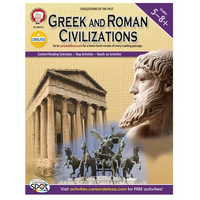 Greek and Roman Civilizations, Grades 5 - 8 - Paperback