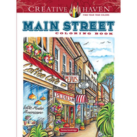 Creative Haven Main Street Coloring Book - Paperback