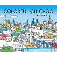 Colorful Chicago: Explore & Color - Paperback
