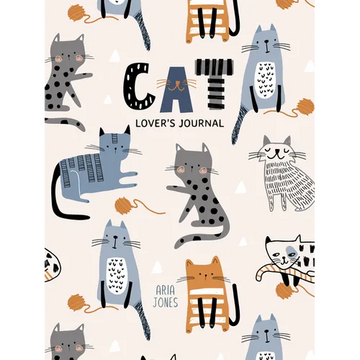 Cat Lover's Blank Journal: A Cute Journal of Cat Whiskers and Diary Notebook Pages (Cat Lovers, Kittens, Daydreamers) - Paperback