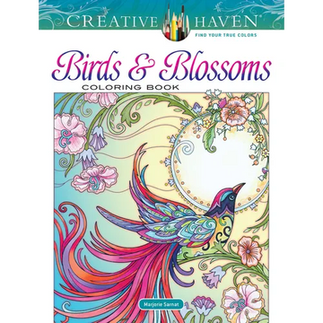 Creative Haven Birds and Blossoms Coloring Book - Paperback