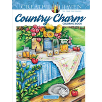 Creative Haven Country Charm Coloring Book - Paperback