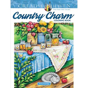 Creative Haven Country Charm Coloring Book - Paperback