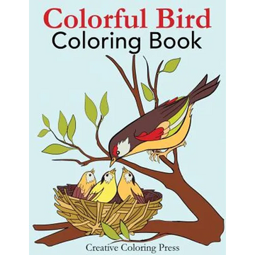 Colorful Bird Coloring Book - Paperback