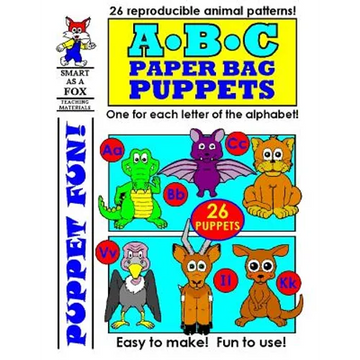 ABC Paper Bag Puppets - Paperback