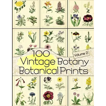 100 Vintage Botany Botanical Prints Volume 2 - Paperback