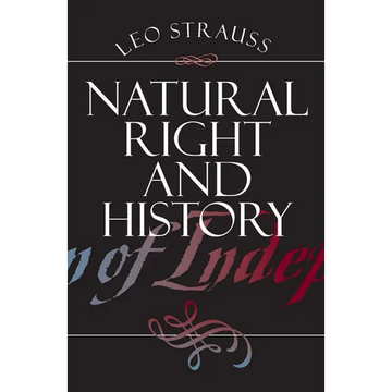 Natural Right and History - Paperback