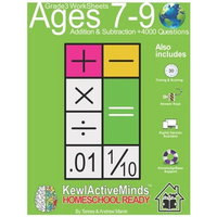 Grade 3 Worksheets - Math Addition & Subtraction, HomeSchool Ready +4000 Questions: Includes Timing & Scoring, Answer Keys, Knowledgebase Support - Paperback