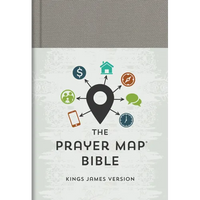 The KJV Prayer Map(r) Bible [Gray Weave] - Hardcover