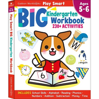 Play Smart Big Kindergarten Workbook: 240pages, Ages 5 to 6 - Paperback