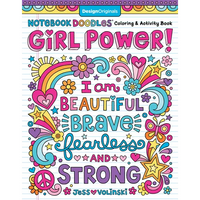 Notebook Doodles Girl Power!: Coloring & Activity Book - Paperback