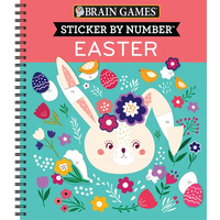 Brain Games - Sticker by Number: Easter - Spiral