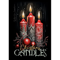 Christmas Candles Coloring Book for Adults: Christmas Coloring Book for adults grayscale christmas candles Coloring Book christmas decoration grayscal - Paperback