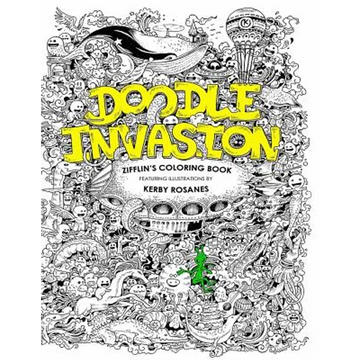 Doodle Invasion: Zifflin's Coloring Book - Paperback