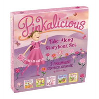 The Pinkalicious Take-Along Storybook Set: Tickled Pink, Pinkalicious and the Pink Drink, Flower Girl, Crazy Hair Day, Pinkalicious and the New Teache - Hardcover