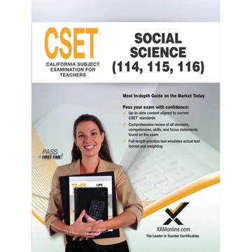 2017 Cset Social Science (114, 115, 116) - Paperback