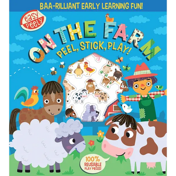 Easy Peely on the Farm - Peel, Stick, Play! - Board Book