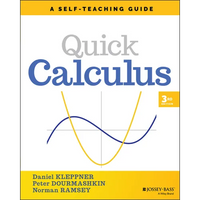 Quick Calculus: A Self-Teaching Guide - Paperback