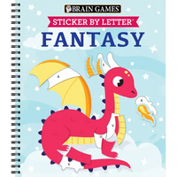 Brain Games - Sticker by Letter: Fantasy - Spiral