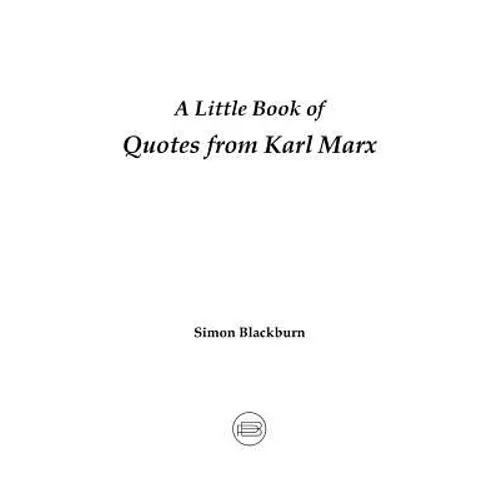 A Little Book of Quotes from Karl Marx