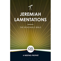 The Readable Bible: Jeremiah & Lamentations - Paperback