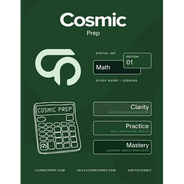 Cosmic Prep Digital SAT Math Study Guide - Paperback