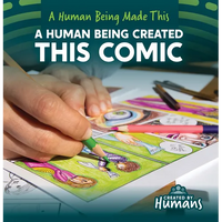 A Human Being Created This Comic - Library Binding