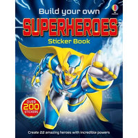 Build Your Own Superheroes Sticker Book - Paperback