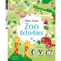 Wipe-Clean Zoo Activities - Paperback