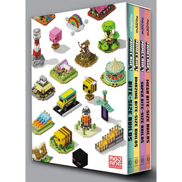 Minecraft: Bite-Size Builds Collection 4-Book Boxed Set: Minecraft: Bite Size-Builds, Minecraft: Amazing Bite-Size Builds, Minecraft: Super Bite-Size - Hardcover