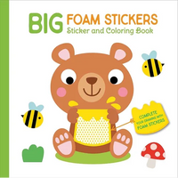 Big Foam Stickers: Sticker & Coloring Book (Bear & Friends) - Hardcover