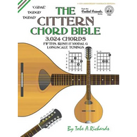 The Cittern Chord Bible: Fifths, Irish & Modal G Longscale Tunings 3,024 Chords - Hardcover