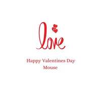happy valentines day mouse: happy valentines day - Paperback