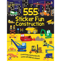 555 Sticker Fun - Construction - Paperback