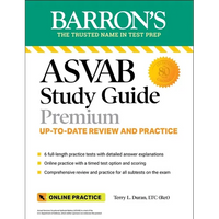 ASVAB Study Guide Premium: 6 Practice Tests + Comprehensive Review + Online Practice - Paperback