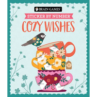 Brain Games - Sticker by Number: Cozy Wishes (27 Images to Sticker) - Paperback
