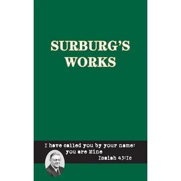 Surburg's Works - Luther/Reformation - Messianic Prophecy - Hardcover