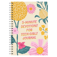 3-Minute Devotions for Teen Girls Journal - Spiral
