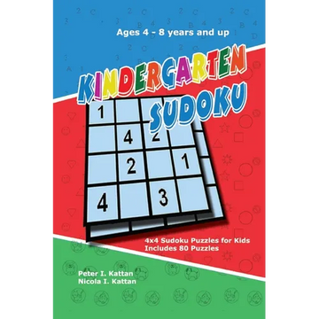 Kindergarten Sudoku: 4x4 Sudoku Puzzles for Kids - Paperback