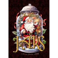Christmas Jars Coloring Book for Adults: Jars Christmas Coloring Book for adults grayscale christmas motifs in jars Coloring Book fantasy christmas gr - Paperback