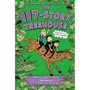 The 117-Story Treehouse: Dots, Plots & Daring Escapes! - Paperback