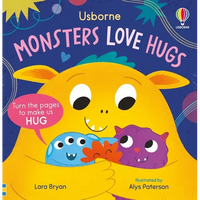 Monsters Love Hugs - Board Book